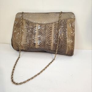 Lou-Ran original vintage snake skin hand bag